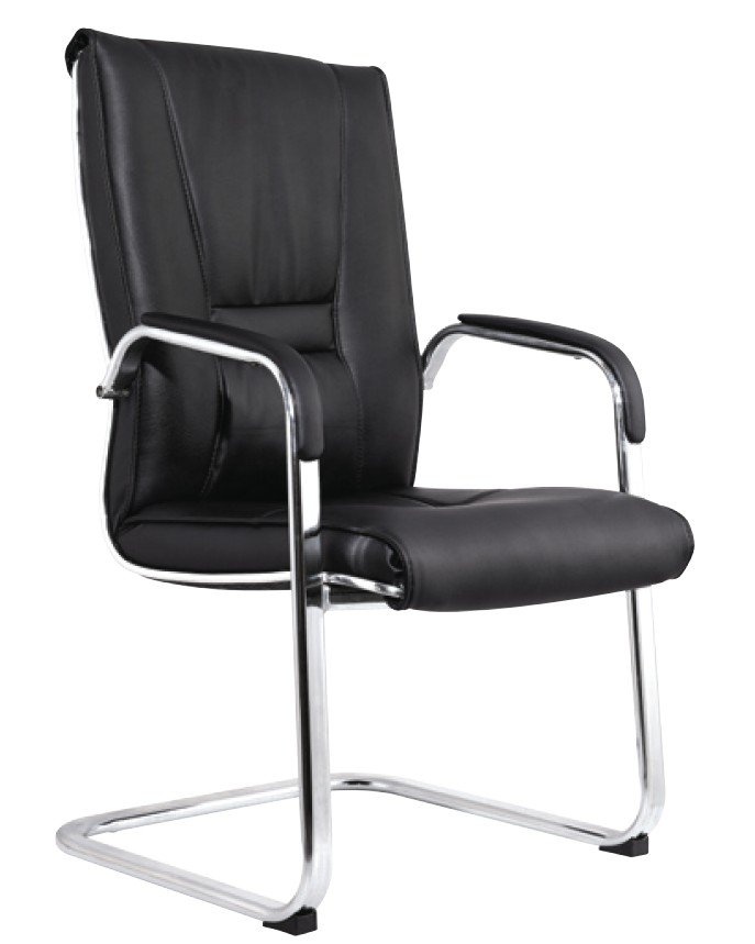 Chaise de réunion de bureau moderne d'usine, base chromée,...