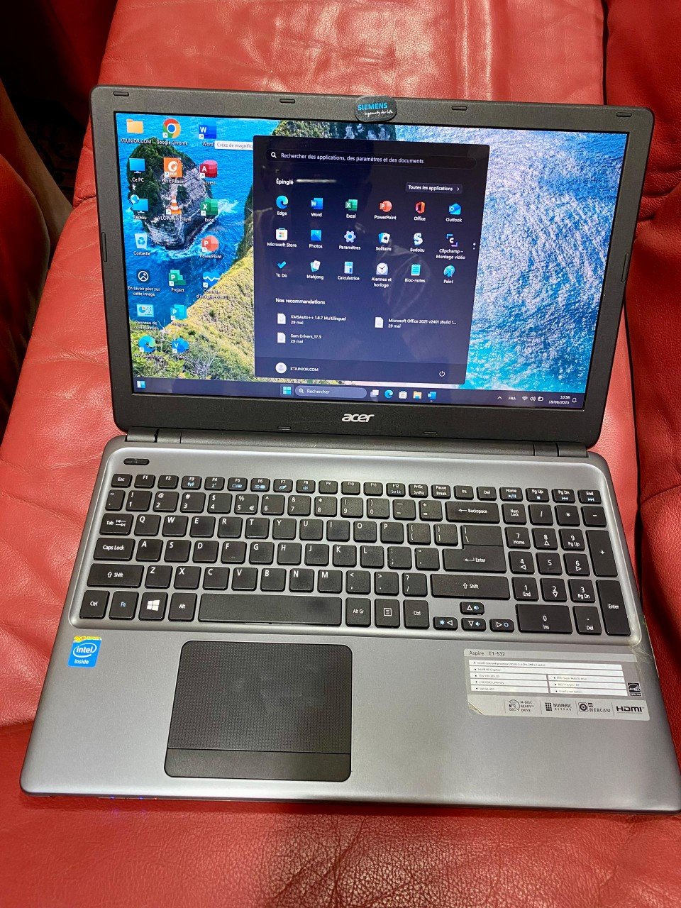 Acer Aspire E1-532 Celeron 4Go RAM 500GB HDD