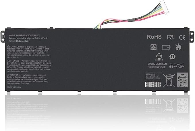 ACER AC14B18J BATTERIE ORDINATEUR PORTABLE - POUR LAPTOPS AC...