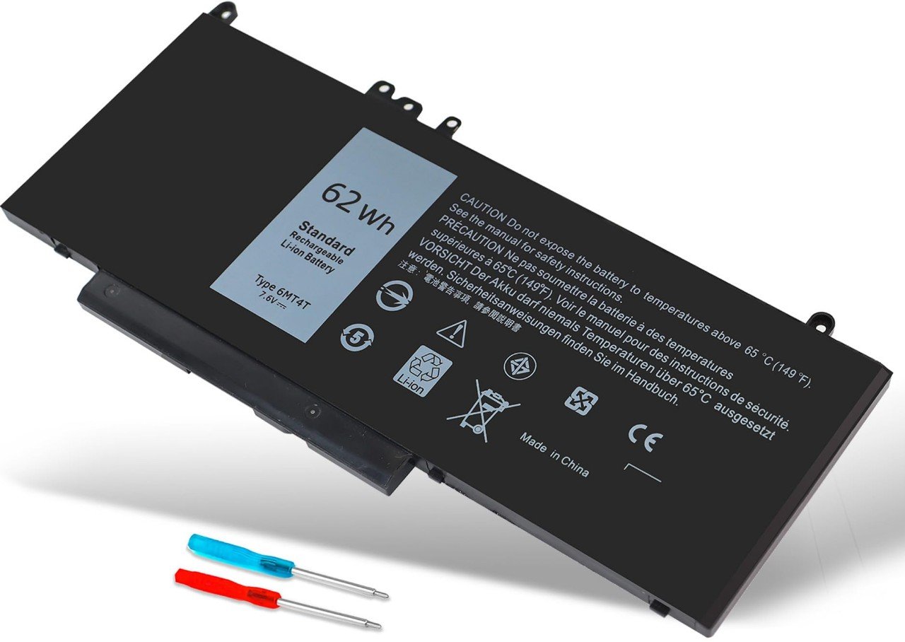 BATTERIE ORDINATEUR PORTABLE - 6MT4T POUR LAPTOPS DELL Latit...