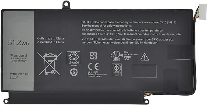 BATTERIE ORDINATEUR PORTABLE - VH748 POUR LAPTOPS DELL V5560...