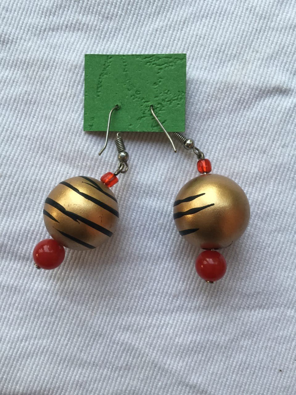 Boucles d’oreilles Tigre Doré