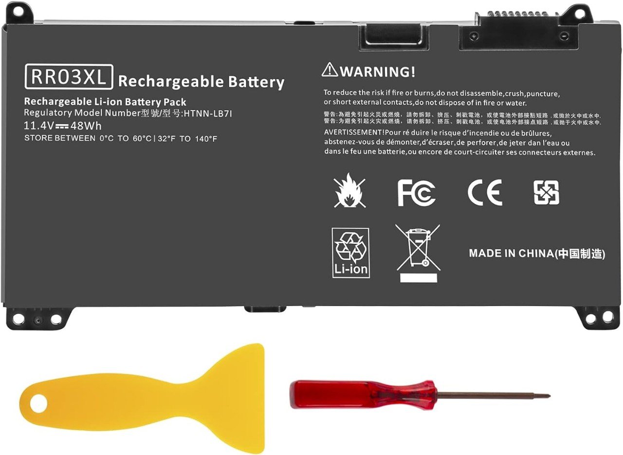 BATTERIE ORDINATEUR PORTABLE - RR03XL POUR LAPTOPS HP ProBoo...
