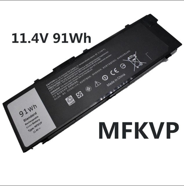 BATTERIE ORDINATEUR PORTABLE - MFKVP POUR LAPTOPS DELL Preci...