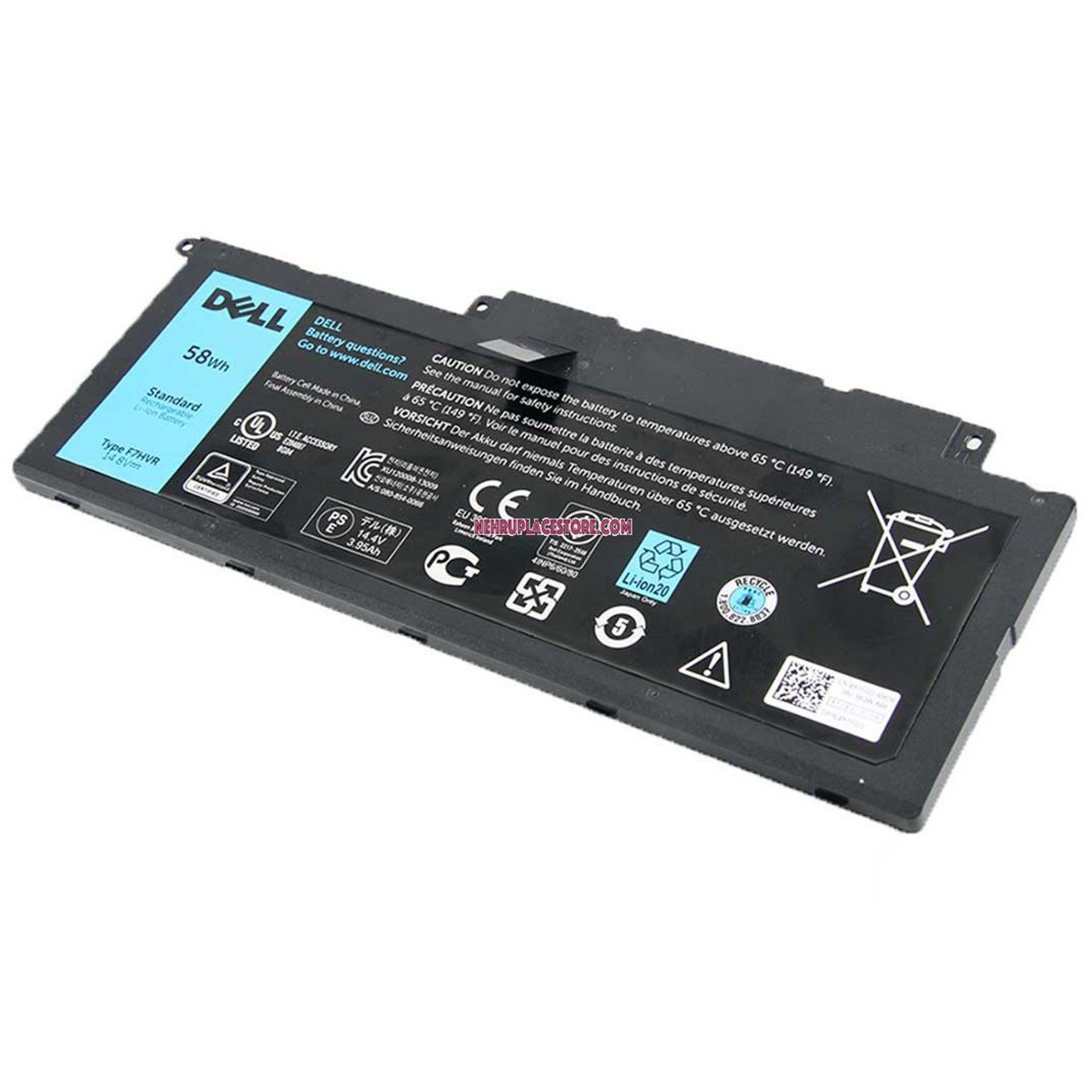 BATTERIE ORDINATEUR PORTABLE - F7HVR LAPTOPS DELL Inspiron 1...