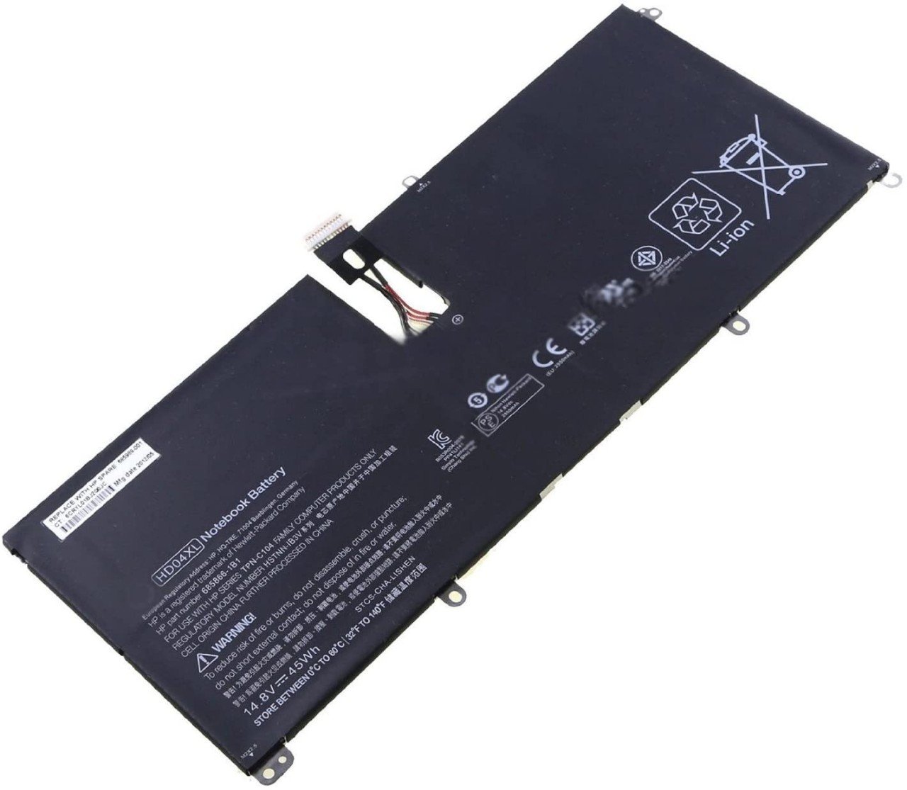 BATTERIE ORDINATEUR PORTABLE - HD04XL POUR LAPTOPS HP Envy S...