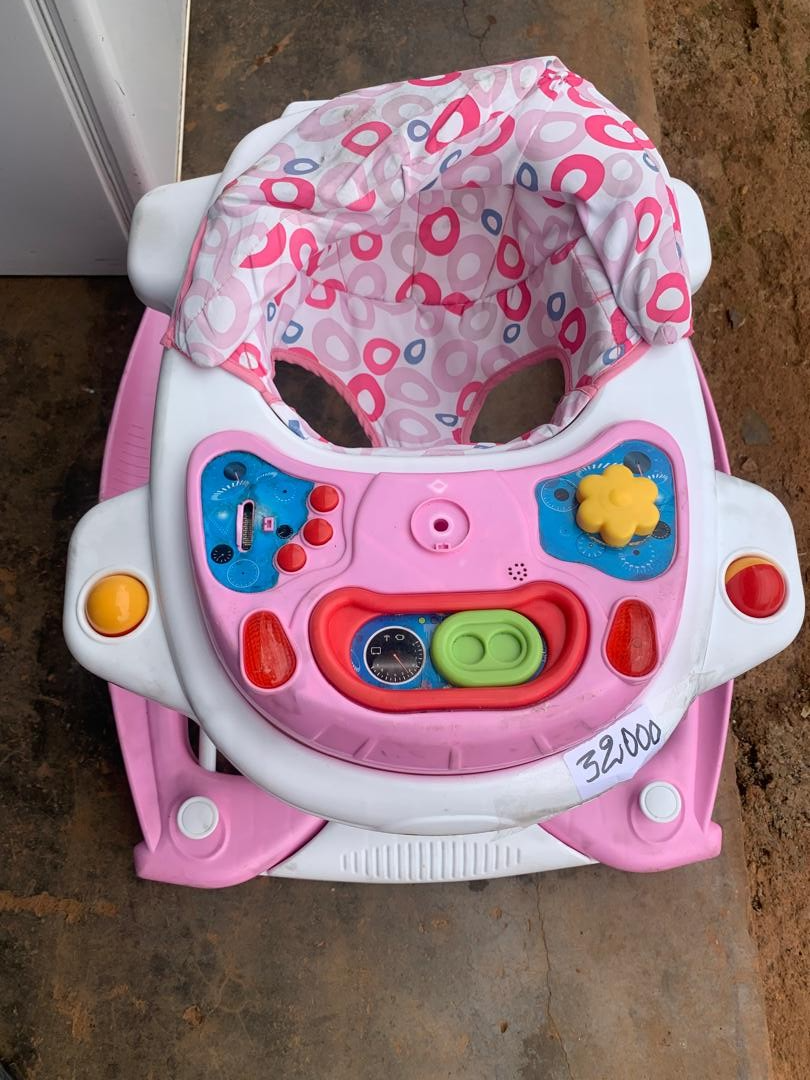 Trottinette pour bebe blanc/rose