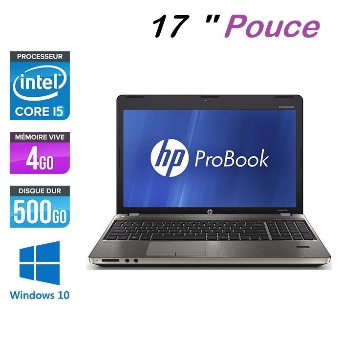 HP Probook 4740S Intel Core i5-3210U @ 2.50 GHz 4 gb ram ddr3, 500 gb hdd, 17 pouce hd-led AMD Radeon HD 7500M (1024 MB)