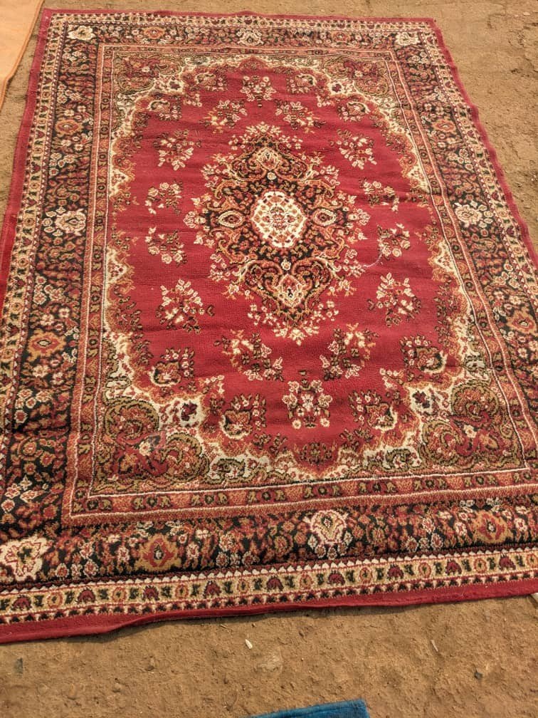 Tapis coloré motif floral 220x158