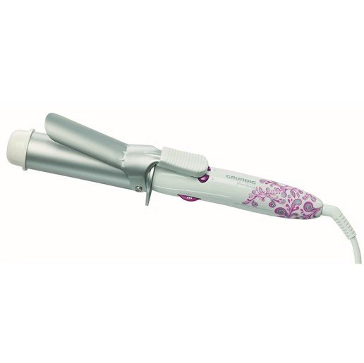 Fer À boucle/friser  GRUNDIG HS 6732  - Fer À Coiffer - Blanc / Argent / Rose