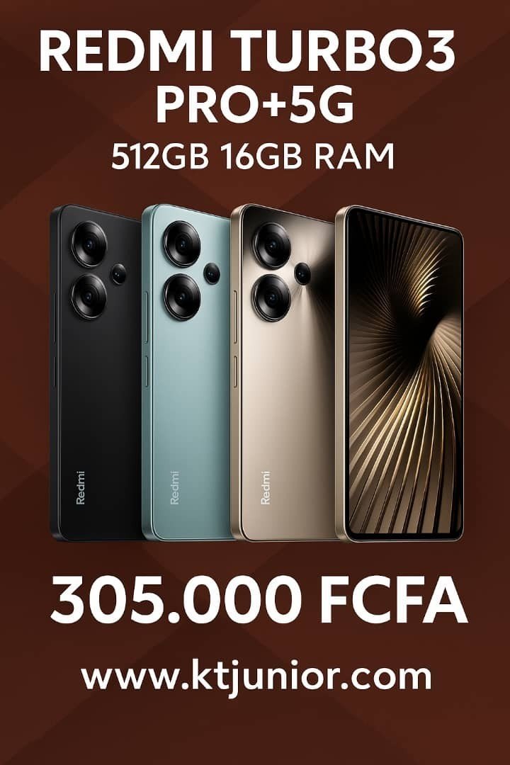 Téléphone Redmi turbo 3 pro+5g, caméra 50 mp, 16 go ram +...