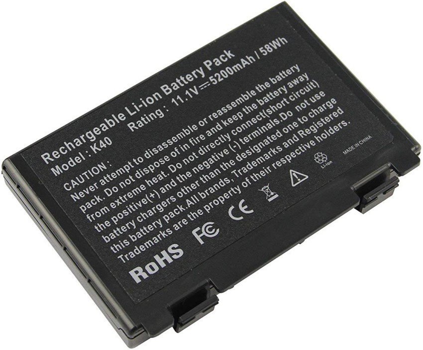 BATTERIE ORDINATEUR PORTABLE - A32-F82 POUR LAPTOPS ASUS K40 Asus F52 / F82 / F83S / K40lJ / K40lN / K401J-E1 / A32-F52 / L0690L6 / L0A2016 