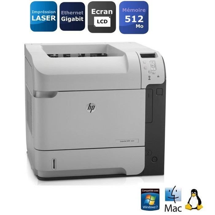IMPRIMANTE HP LaserJet Enterprise 600 M601 NOIR/BLANC