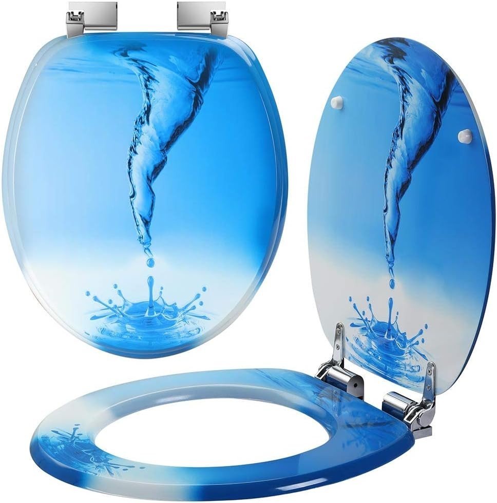 Abattant WC universel bois sérigraphié