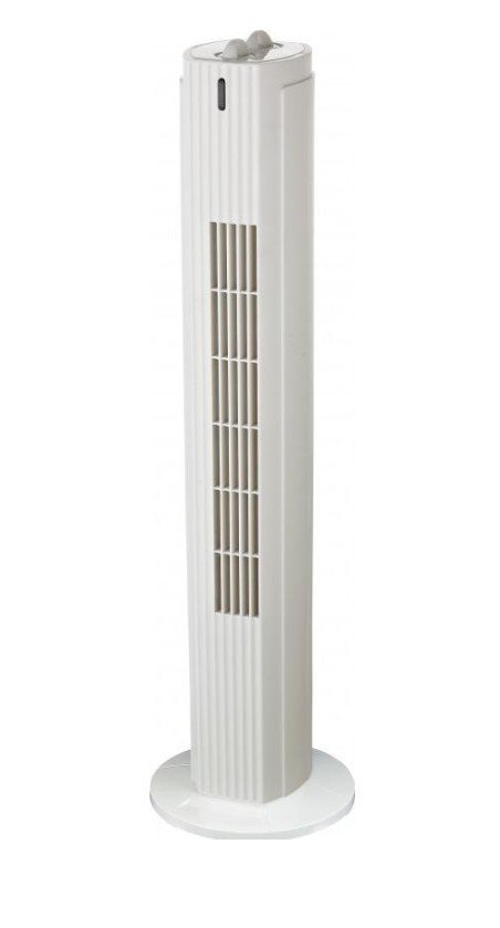 Salco tour klt-1080 ventilateur a colonne 3 étages de vitesse, 75cm, blanc KLT-1080