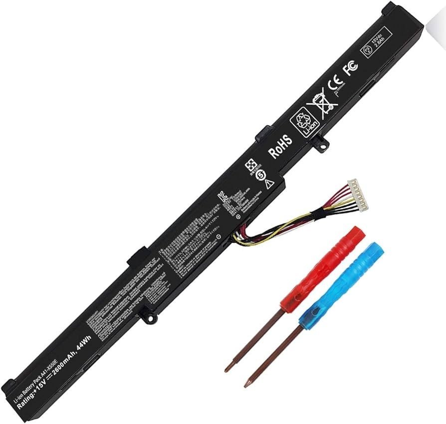 ASUS  A41-X550E BATTERIE ORDINATEUR PORTABLE POUR LAPTOPS ASUS X550E Asus R510, Asus R510D, Asus R510DP, Asus X550D  / A4L-X550E