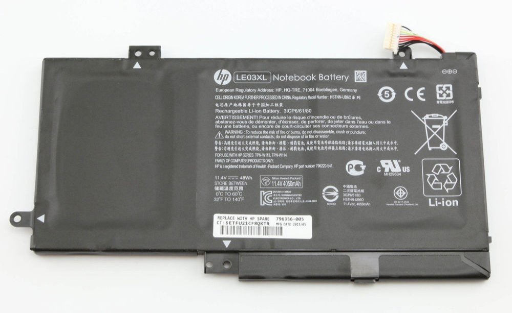 BATTERIE ORDINATEUR PORTABLE - LE03XL POUR LAPTOPS HP Pavili...