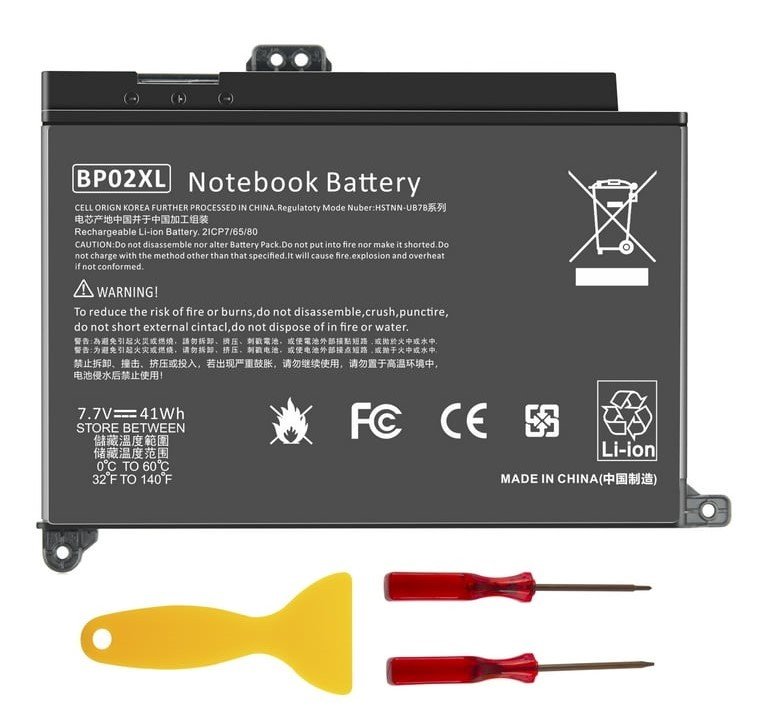 BATTERIE ORDINATEUR PORTABLE - BP02XL POUR LAPTOPS HP Pavili...