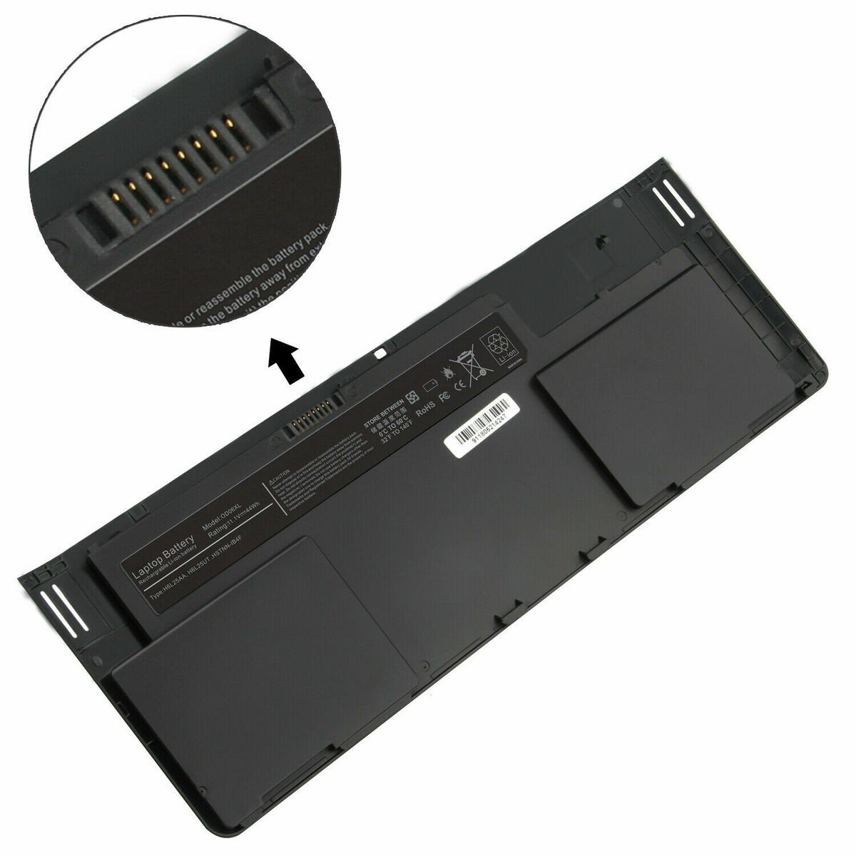 BATTERIE ORDINATEUR PORTABLE - OD06 POUR LAPTOPS HP EliteBoo...