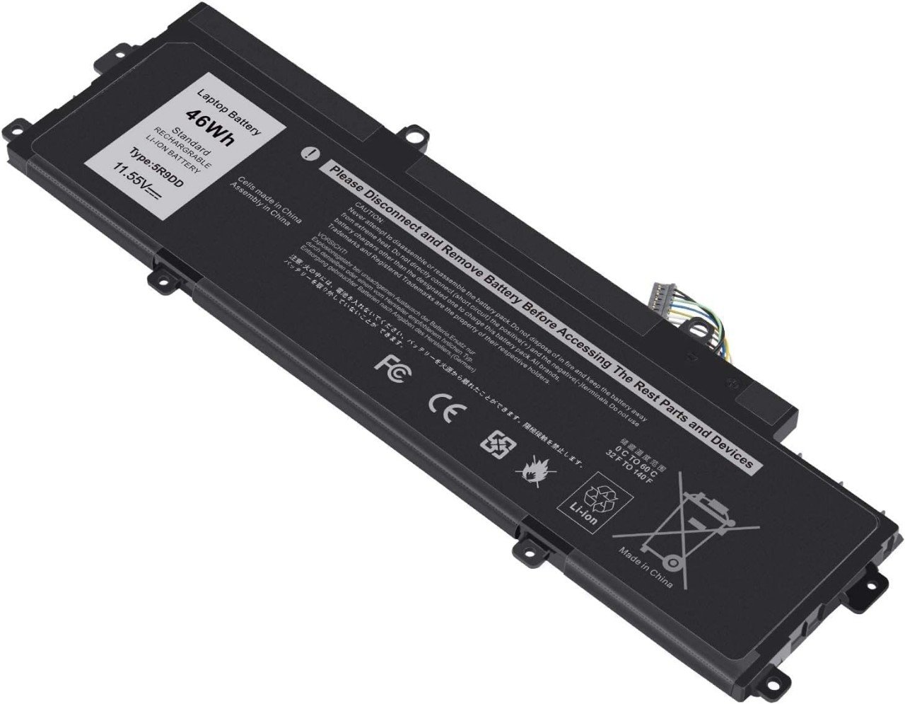 BATTERIE ORDINATEUR PORTABLE - 5R9DD POUR LAPTOPS DELL Chrom...