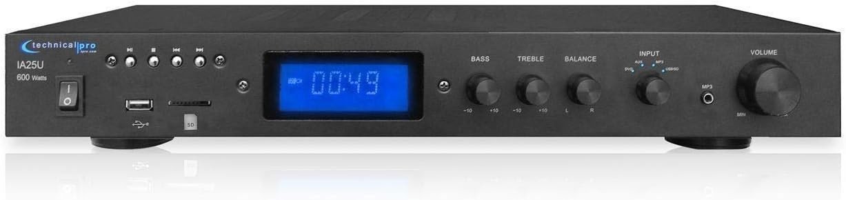 Technical Pro Amplificateur intégré ia25u avec entrées US...